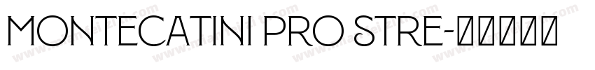 Montecatini Pro Stre字体转换